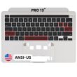 Top Case mit Tastatur (ANSI US) für MacBook Pro 13" A2251 (2020) (Silber)