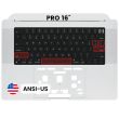 Top Case mit Tastatur (ANSI US) für MacBook Pro 16" A2485 (2021) (2023) (Silber)