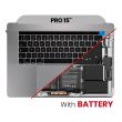 Top Case mit Akku und Tastatur (ISO UK) für MacBook Pro 15" A1990 (Space Grau)