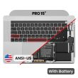 Top Case mit Akku und Tastatur (ANSI US) für MacBook Pro 15" A1990 (Space Grau)