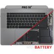 Top Case mit Akku und Tastatur (ISO German) für MacBook Pro 16" A2141 (2019)