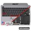 Top Case mit Akku und Tastatur (ANSI US) für MacBook Pro 13" A2251 (2020)