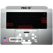 Top Case mit Tastatur (ANSI US) für MacBook Pro 16" A2991 (2023) (Silber)