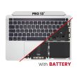 Top Case mit Akku und Tastatur (ISO UK) für MacBook Pro 13" A2338 (Silber)