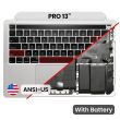 Top Case mit Akku und Tastatur (ANSI US) für MacBook Pro 13" A2251 (Silber)