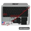 Top Case mit Akku und Tastatur (ISO German) für MacBook Pro 14" A2442 (2021)