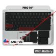 Top Case mit Akku und Tastatur (ANSI US) für MacBook Pro 14" A2442 (2021)/ A2779