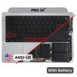 Top Case mit Akku und Tastatur (ANSI US) für MacBook Pro 14" A2779 (2023)