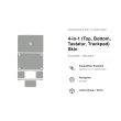 4-in-1 (Top, Bottom, Tastatur, Trackpad) Skin für MacBook Pro 13" A2289 (2020)