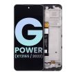 LCD Display mit Rahmen für Moto G Power (XT2165/ 2022) (Original) (All Colors)
