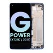 LCD Display mit Rahmen für Moto G Power (XT2117/ 2021) (Original) (Blau)