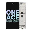 LCD Display mit Rahmen für One 5G Ace (Original) (Frosted Silver)
