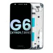 LCD Display mit Rahmen für Moto G6 (XT1925/ 2018) (Original) (Deep Indigo)