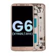 LCD Display mit Rahmen für Moto G6 (XT1925/ 2018) (Original) (Oyster Blush)