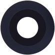 Rückkamera-Linse (Round) für Motorola Moto E (XT2052/ 2020) (Original) (Schwarz)