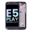 LCD Display mit Rahmen für Moto E5 Play (XT1921/ 2018) (Original) (Schwarz)