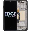 OLED Display mit Rahmen für Moto Edge (XT2519/ 2025) (Original) (Deep Forest)