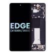 LCD Display mit Rahmen für Moto Edge (XT2305/ 2023) (Original) (Eclipse Black)