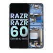 OLED Display mit Rahmen für Razr/ Razr 60 (Original) (Gibraltar Sea)