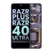 Innen OLED Display mit Rahmen für Moto Razr Plus 2023/ Razr 40 Ultra