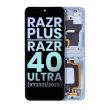 Innen OLED Display mit Rahmen für Moto Razr Plus 2023/ Razr 40 Ultra (Original)