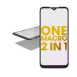 2-in-1 Front Glas mit OCA vormontiert für Motorola One Makro (XT2016/ 2019)