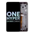 LCD Display mit Rahmen für One Hyper (XT2027/ 2020) (Original) (Fresh Orchid)
