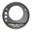 Rückkamera-Linse Halterung und Blitz Diffusor für Moto Z Play Droid (Schwarz)