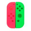 Gehäuse für Nintendo Switch Joy-Con Controller (Grün/ Rosa)