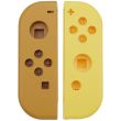 Gehäuse für Nintendo Switch Joy-Con Controller (Braun/ Gelb)