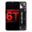 OLED Display mit Rahmen für OnePlus 6T (A6010/ A6013) (Mirror Black)