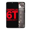 OLED Display mit Rahmen für OnePlus 6T (A6010/ A6013) (Midnight Black)