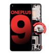 OLED Display mit Rahmen für OnePlus 9 (North American Version) (Astral Black)