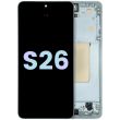 OLED Display Einheit mit Rahmen für Samsung Galaxy S26 5G (Service Pack) (Weiß)