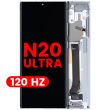OLED Display mit Rahmen für Galaxy Note 20 Ultra 5G (120Hz) (Mystic White)