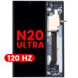 OLED Display mit Rahmen für Galaxy Note 20 Ultra 5G (120Hz) (Mystic Black)