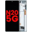 OLED Display mit Rahmen für Galaxy Note 20 5G (Aftermarket Plus) (Mystic Green)