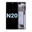 OLED Display mit Rahmen für Galaxy Note 20 5G (Service Pack) (Mystic Gray)