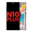 OLED Display mit Rahmen für Galaxy Note 10 Plus/ 5G (Aura Glow/ Silver)