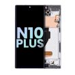 OLED Display mit Rahmen für Galaxy Note 10 Plus/ 5G (Service Pack) (Aura White)
