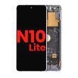 OLED Display mit Rahmen für Galaxy Note 10 Lite (Aura Glow/ Silver)