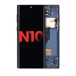 OLED Display mit Rahmen für Galaxy Note 10 (Aura Glow/ Silver)
