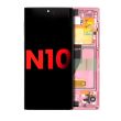 OLED Display mit Rahmen für Galaxy Note 10 (Aftermarket Plus) (Aura Pink)