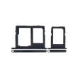 SIM-Kartenschacht für Samsung Galaxy J8 (J810/ 2018) (Schwarz) (2-teiliges Set)