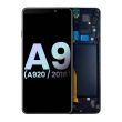 OLED Display mit Rahmen für Galaxy A9 (Service Pack) (A920/ 2018) (Schwarz)