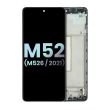 OLED Display mit Rahmen für Galaxy M52 5G (M526/ 2021) (Service Pack)