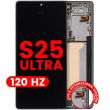 OLED Display mit Rahmen für Galaxy S25 Ultra 5G (Aftermarket Plus) (120Hz)