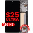 OLED Display mit Rahmen für Galaxy S25 Ultra 5G (120Hz) (Titanium White Silver)