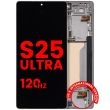 OLED Display mit Rahmen für Galaxy S25 Ultra 5G (Aftermarket Pro) (120Hz)