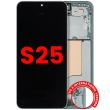OLED Display mit Rahmen für Galaxy S25 5G (US & International) (Mint)